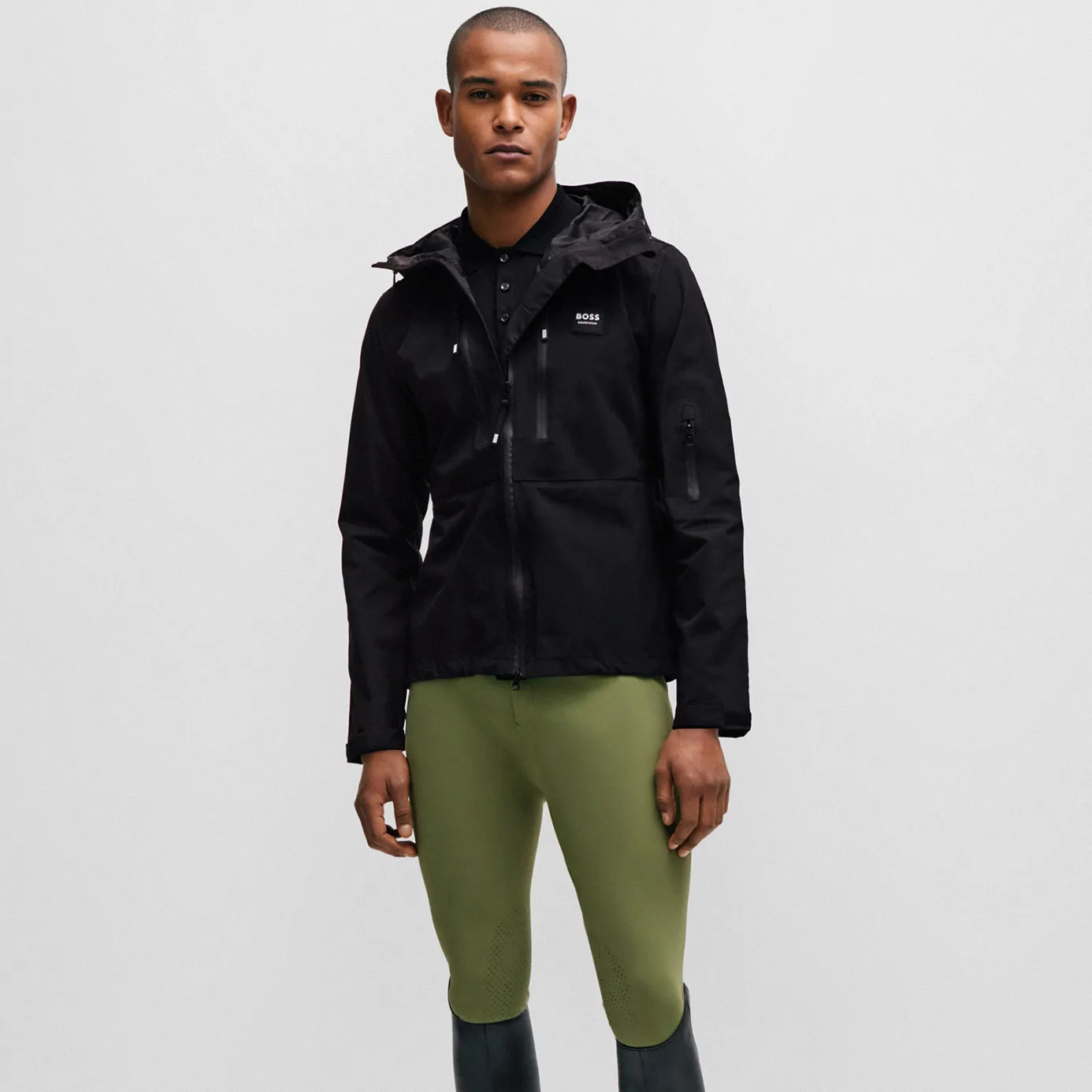 BOSS Equestrian Men's Neil Rain Jacket - Black