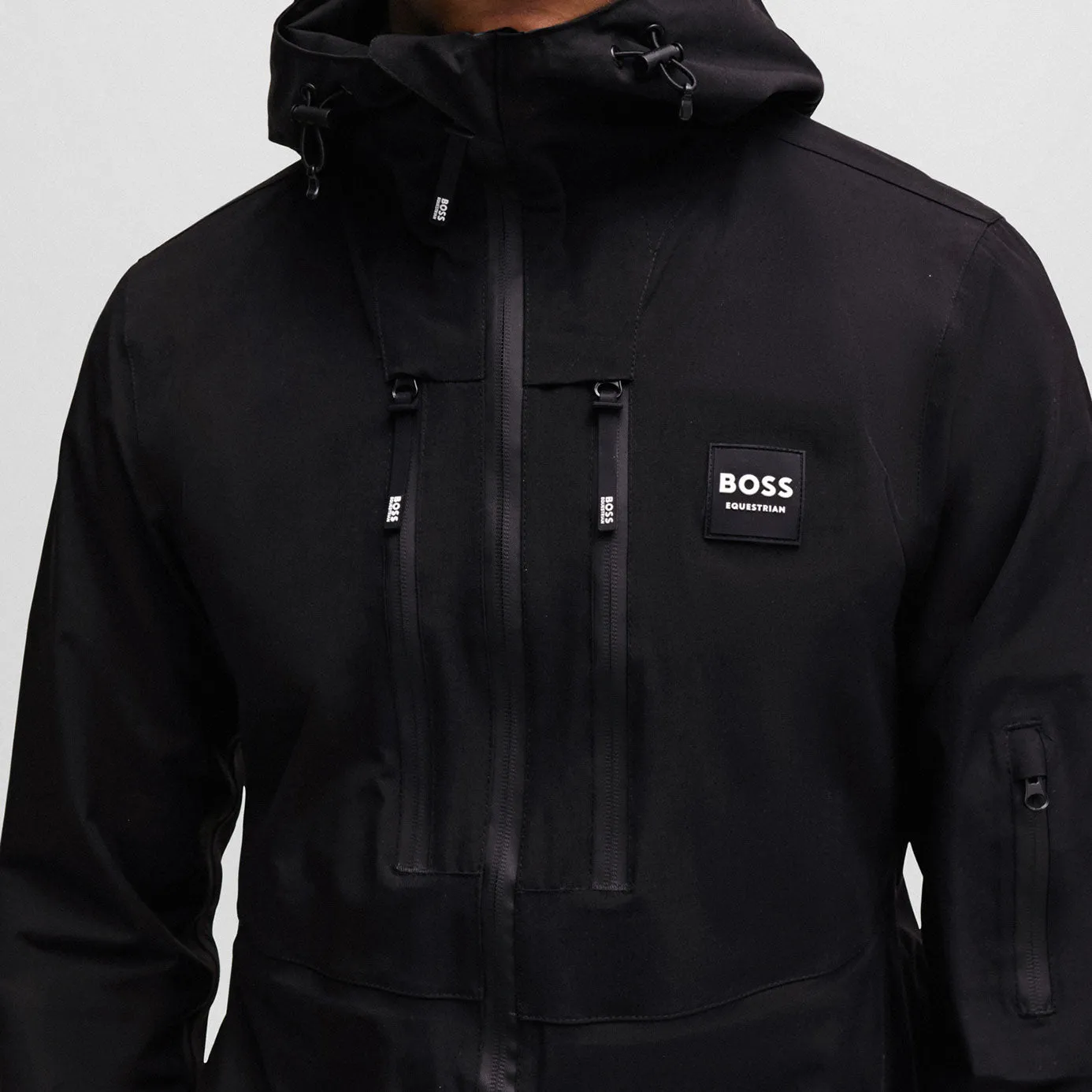 BOSS Equestrian Men's Neil Rain Jacket - Black