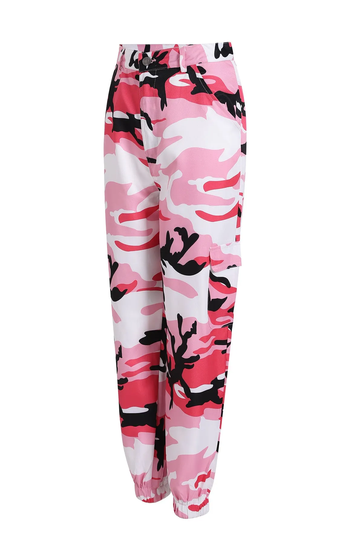 Camouflage Casual High Waist Harem Pants