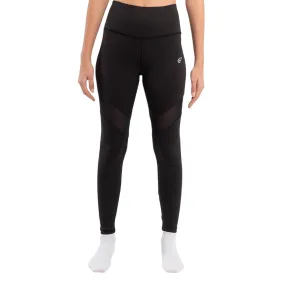 High Waisted Mesh Trim Leggings