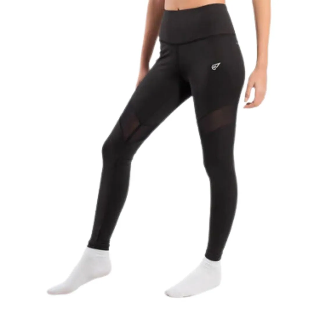 High Waisted Mesh Trim Leggings