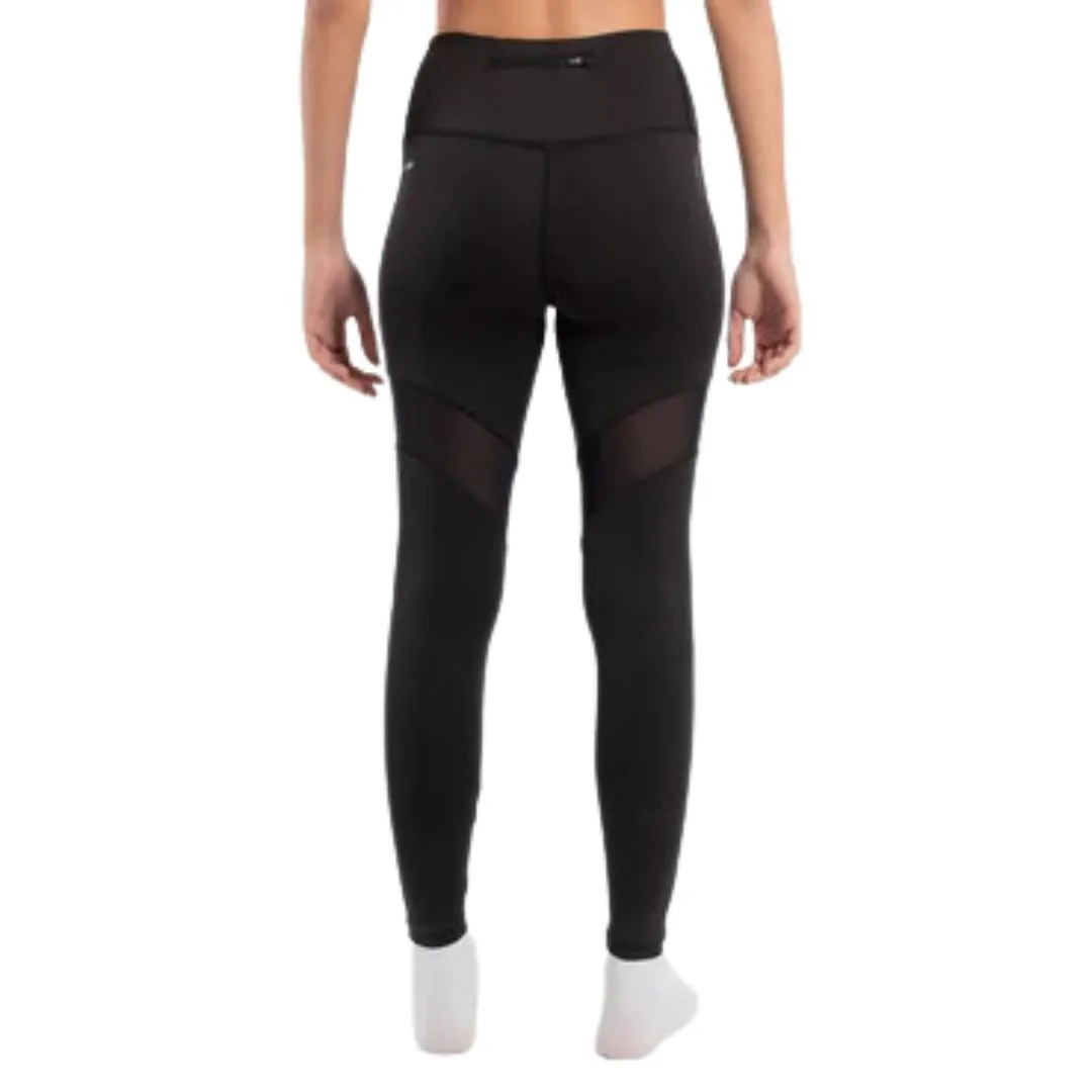 High Waisted Mesh Trim Leggings