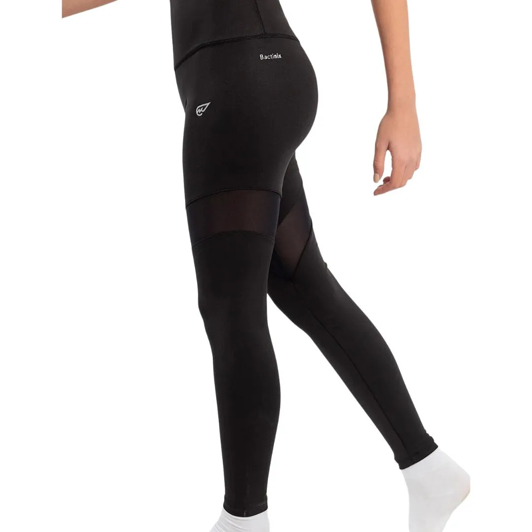 High Waisted Mesh Trim Leggings