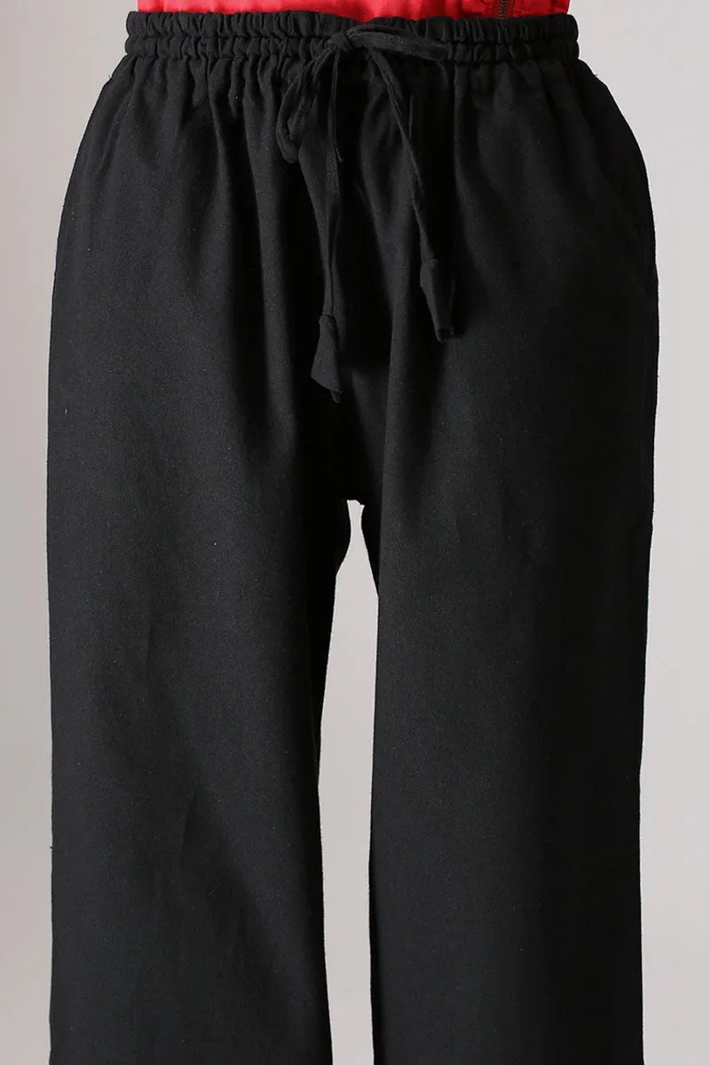 Loose cuffed Linen pants for  womens 853