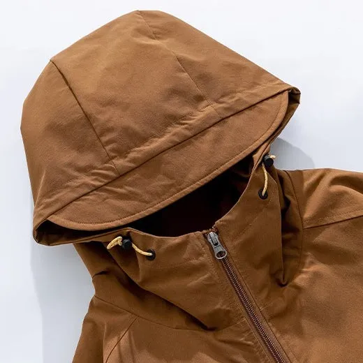 Loose Fit Durable and Windproof Coat with Hood and  Pockets for Men/Women