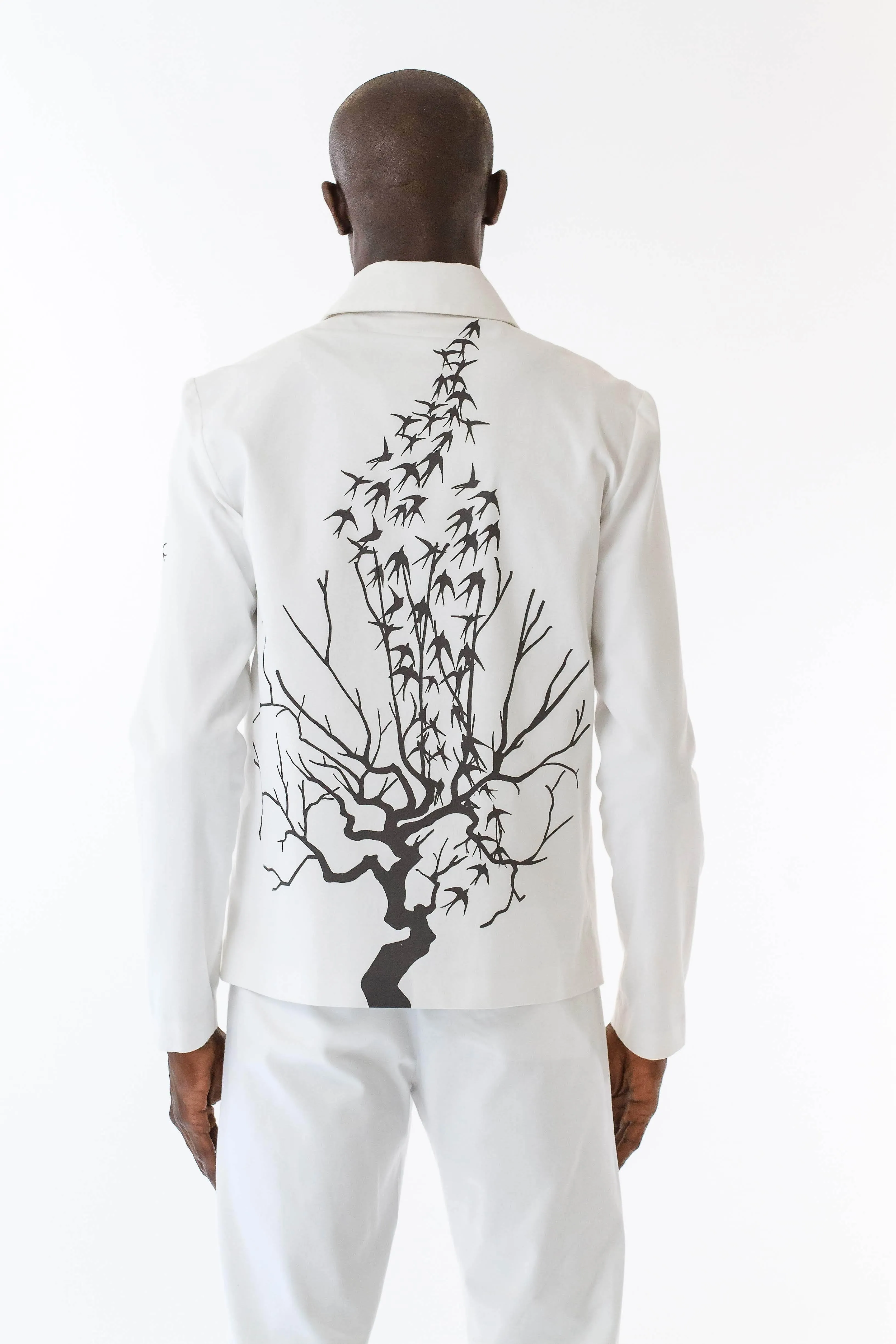 Mens Printed Mackintosh Jacket