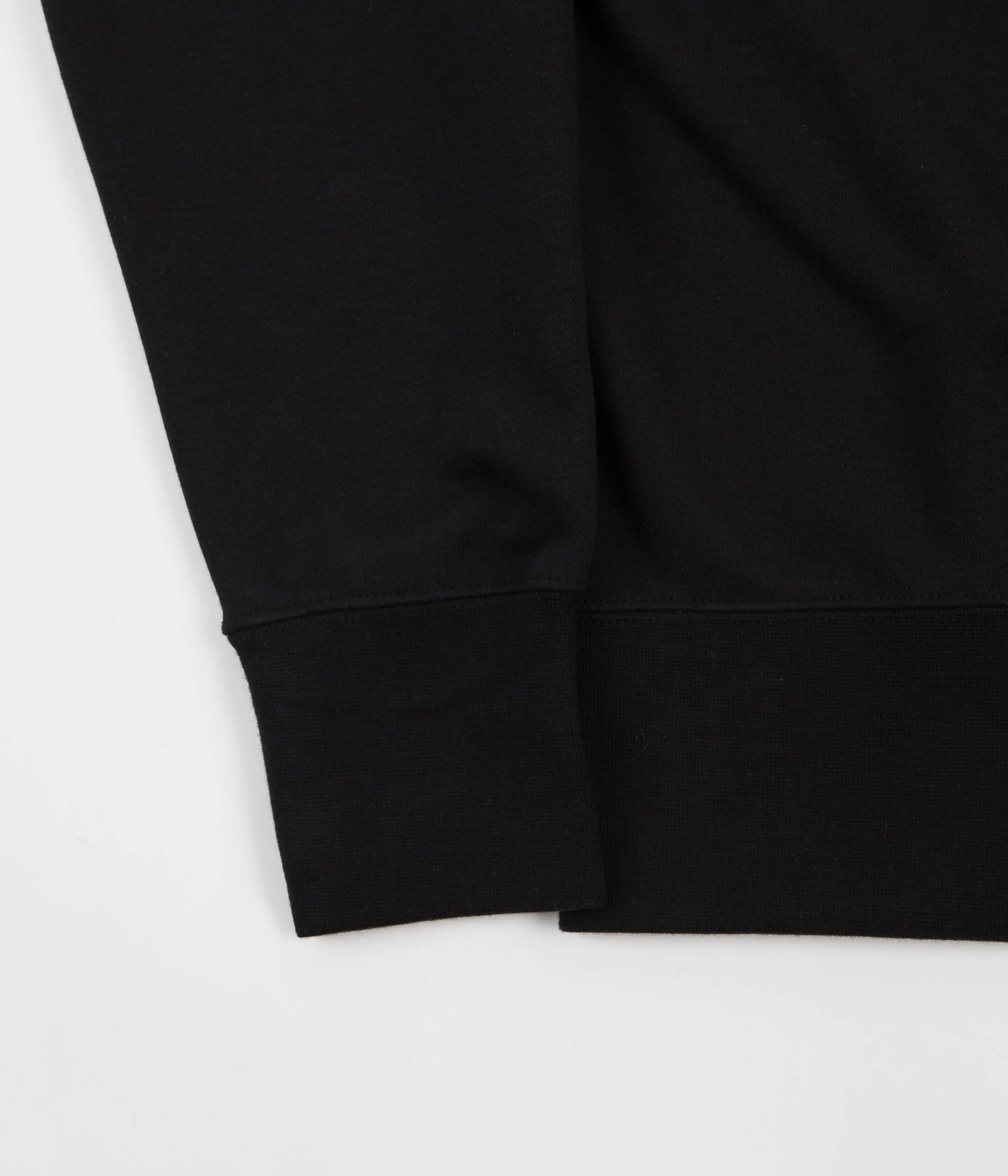 Nike Semi-Brushed Swoosh Crewneck Sweatshirt - Black / White