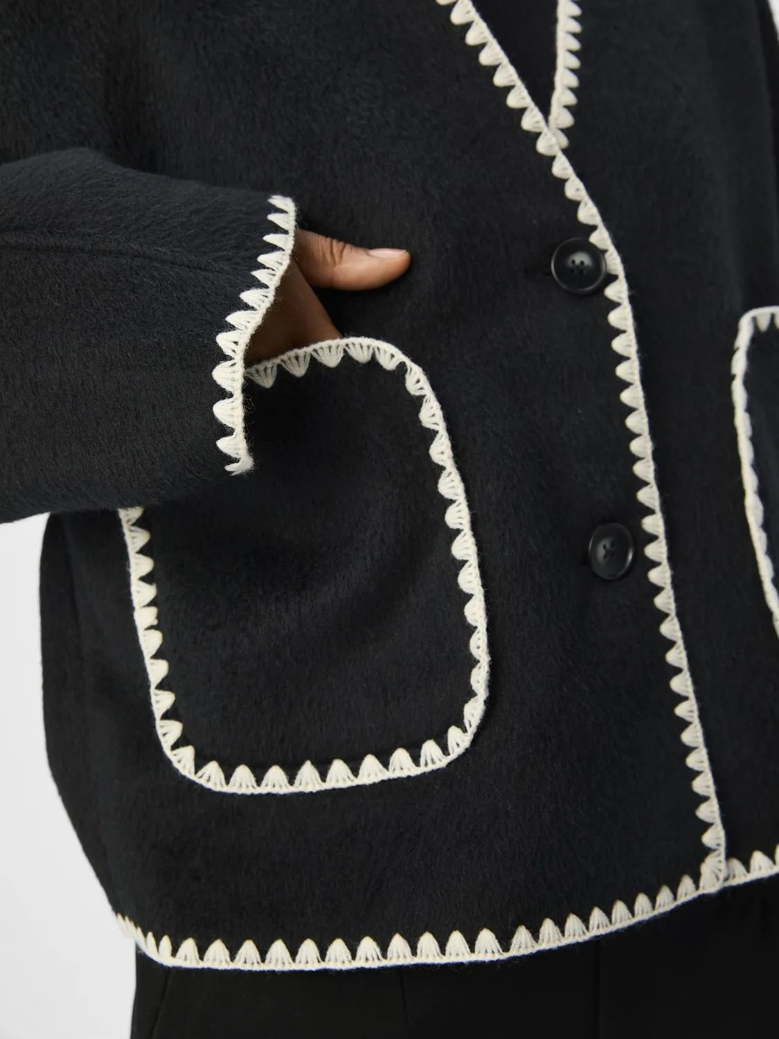OBJLOLA Shacket - Black