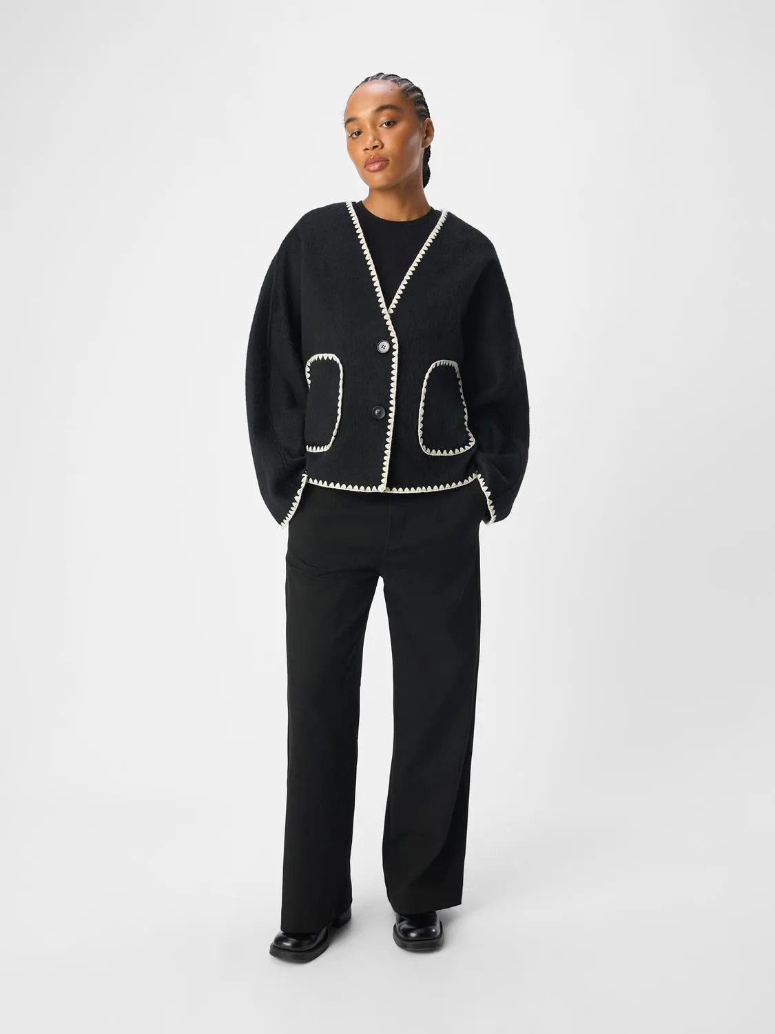 OBJLOLA Shacket - Black