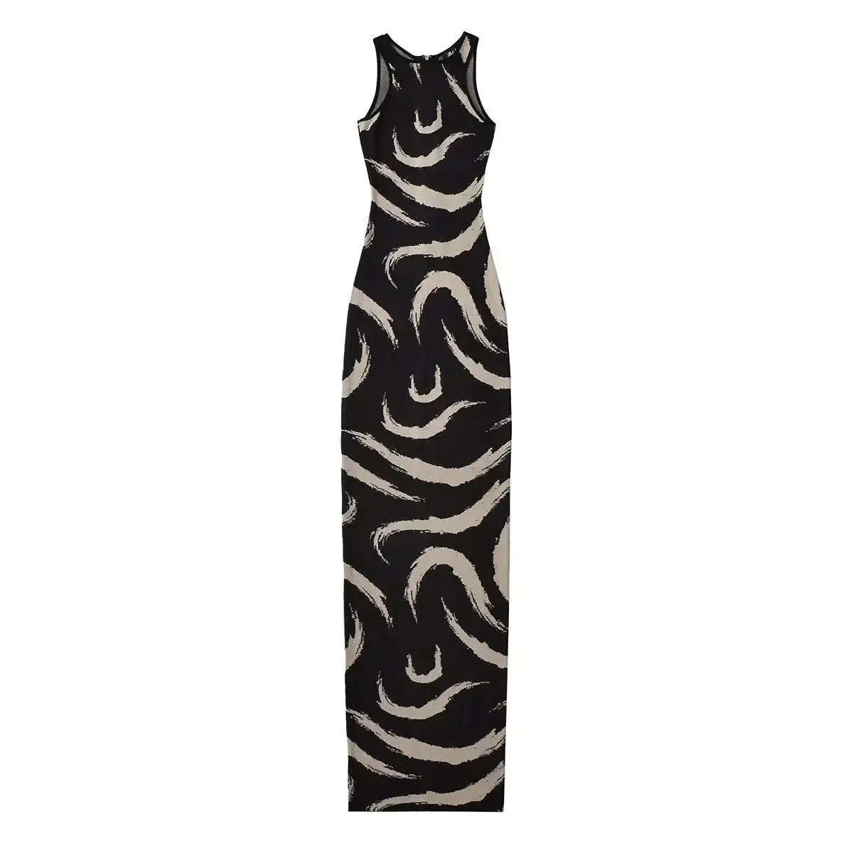 Pre Order:  Curls Sleeveless Maxi Knit Dress