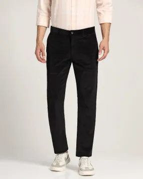 Slim Comfort B-95 Casual Black Textured Khakis - Magnum