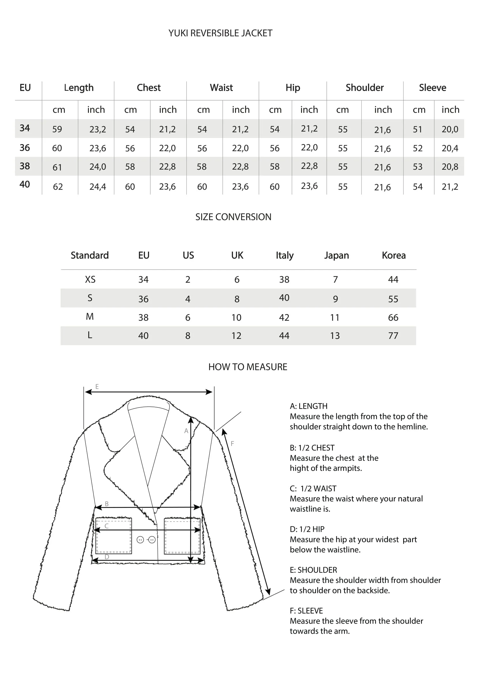 Yuki Jacket Reversible